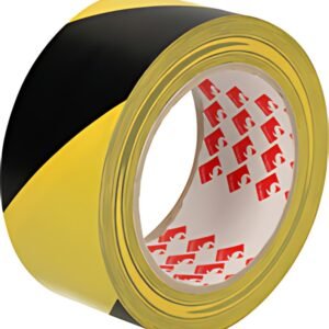 RAADHUIS Bande de marquage au sol, 50 mm x 33 m, noir/jaune