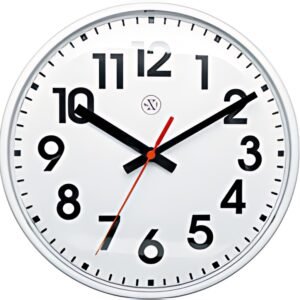 NEXTIME Horloge murale à quartz NXT, diamètre: 260 mm, blanc