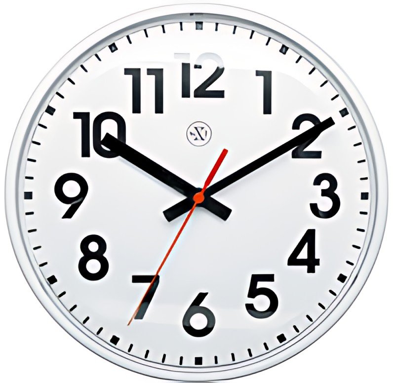 NEXTIME Horloge murale à quartz NXT, diamètre: 260 mm, blanc