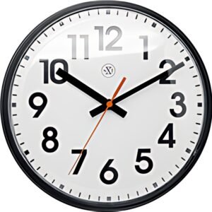 NEXTIME Horloge murale à quartz NXT, diamètre: 260 mm, noir