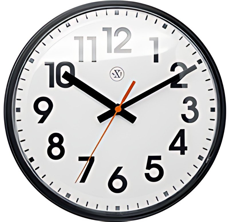NEXTIME Horloge murale à quartz NXT, diamètre: 260 mm, noir