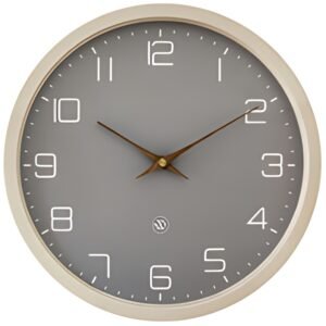 NEXTIME Horloge à quartz NXT ECO, diamètre: 300 mm, beige
