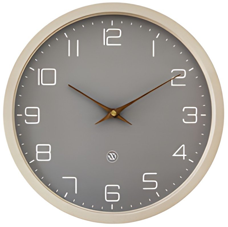 NEXTIME Horloge à quartz NXT ECO, diamètre: 300 mm, beige