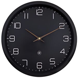 NEXTIME Horloge à quartz NXT ECO, diamètre: 300 mm, noir