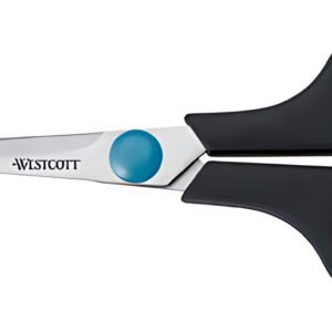 WESTCOTT Ciseaux Easy Grip, longueur: 247 mm, bleu/noir