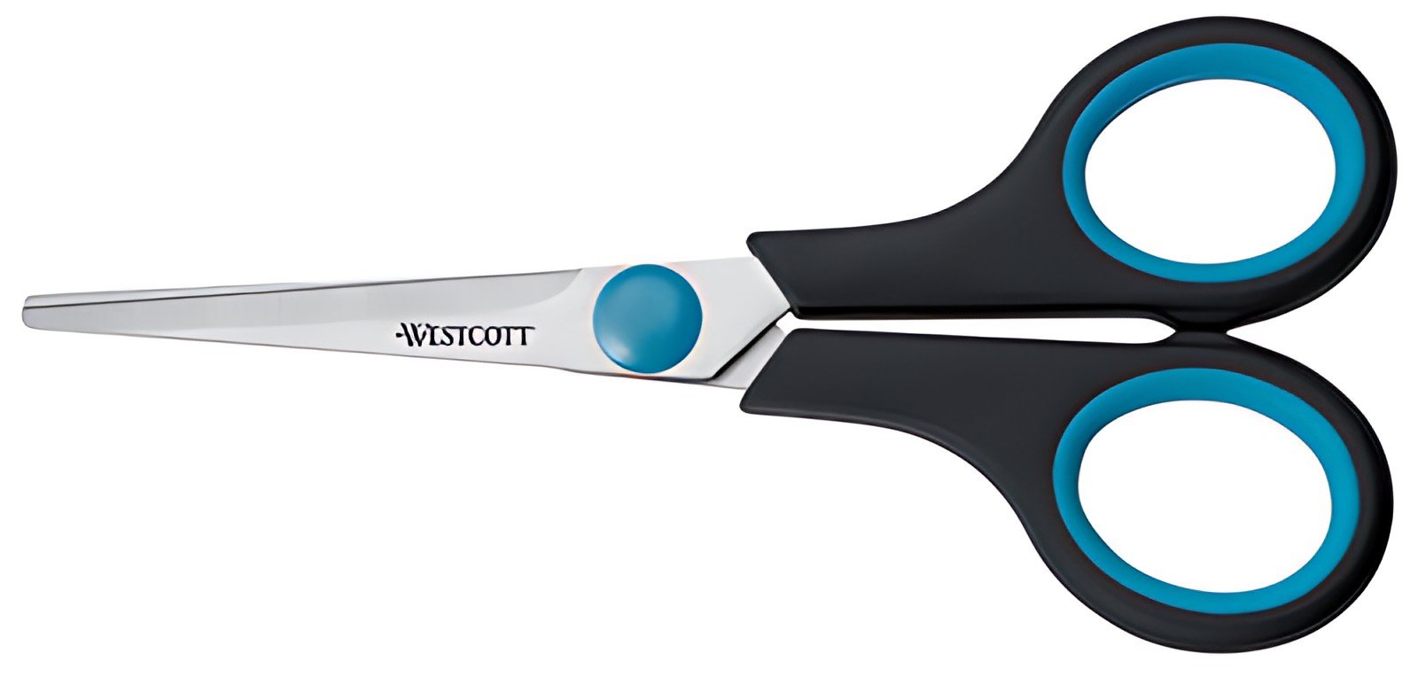 WESTCOTT Ciseaux Easy Grip, longueur: 247 mm, bleu/noir