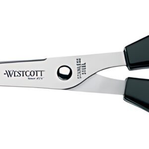 WESTCOTT Ciseaux de bureau, longueur: 210 mm, noir