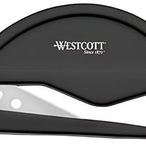 WESTCOTT Ouvre-lettres 2 en 1, lame en métal, noir