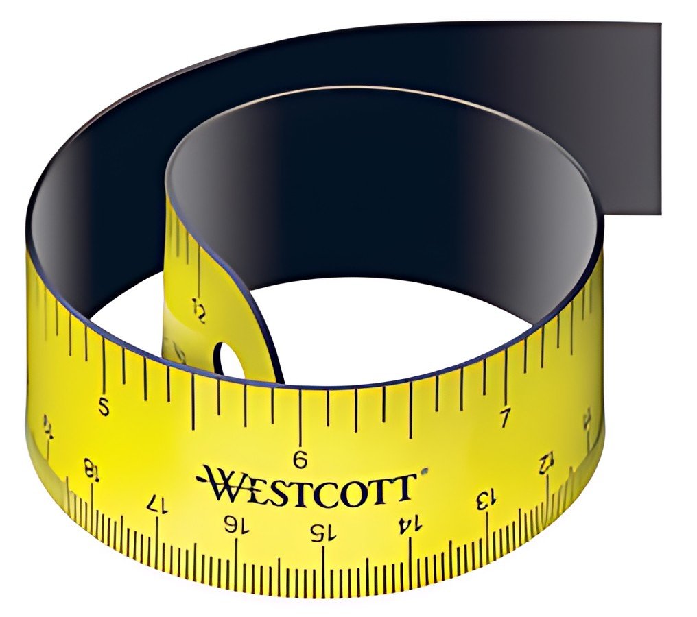 WESTCOTT Règle plate, longueur: 300 mm, flexible, magnétique