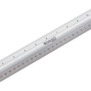 WESTCOTT Règle, longueur: 300 mm, aluminium, avec poignée