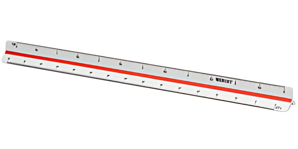 WESTCOTT Echelle de réduction ingénieur, plastique