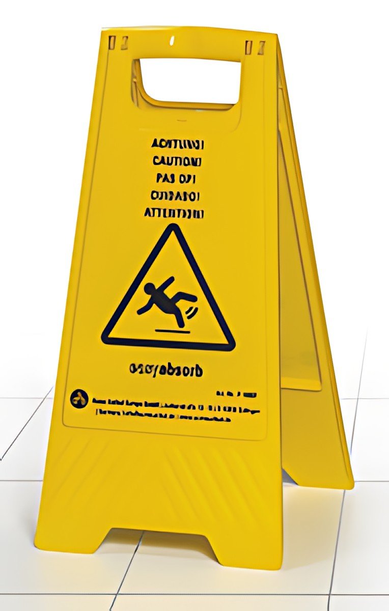 easyabsorb Panneau de signalisation "Attention sol glissant"