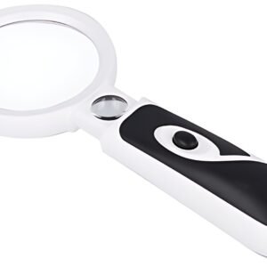 FIRST AID ONLY Loupe avec LED, rond, noir/blanc