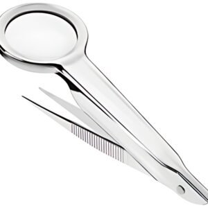 FIRST AID ONLY Pince précelle avec loupe, argent