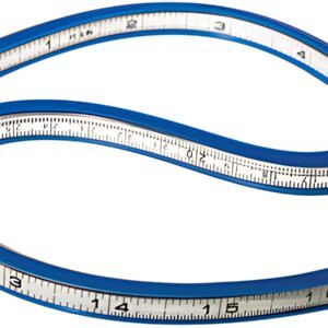 WESTCOTT Gabarit de courbe flexible, longueur : 400 mm (16")