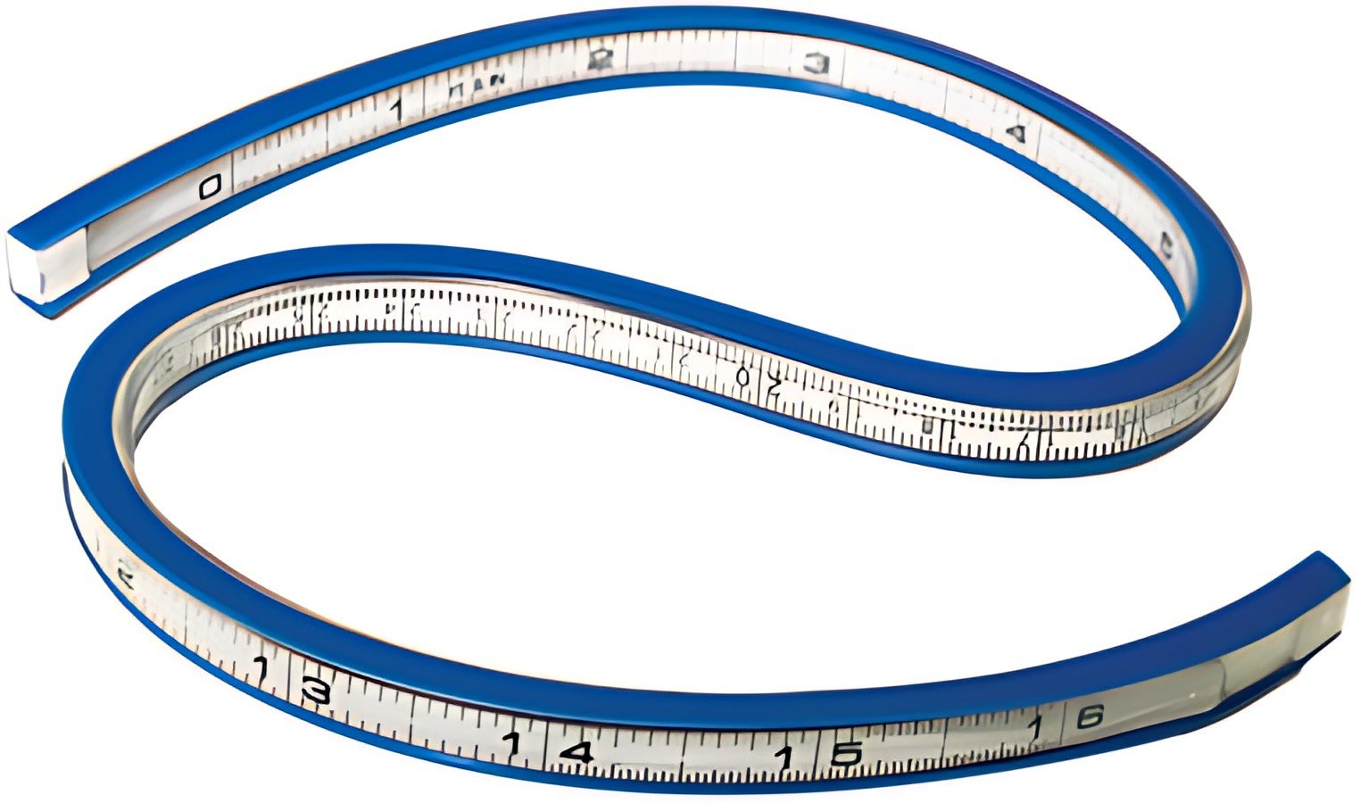 WESTCOTT Gabarit de courbe flexible, longueur : 400 mm (16")