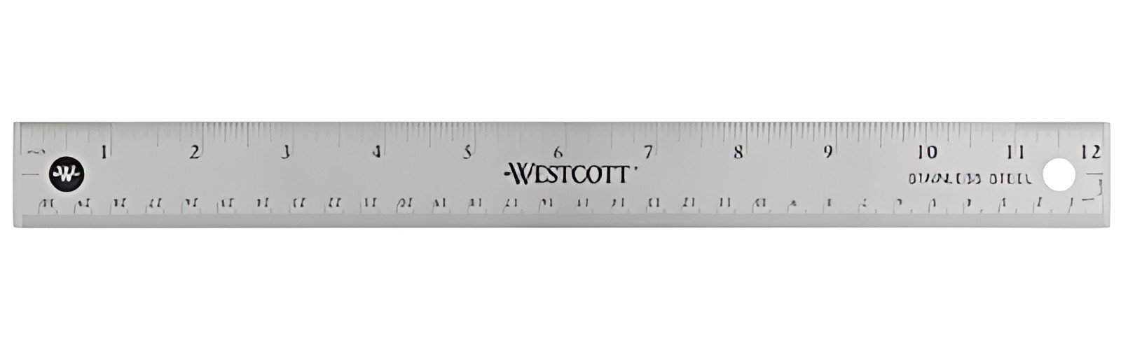 WESTCOTT Règle en métal avec dos en liège, longueur: 300 mm