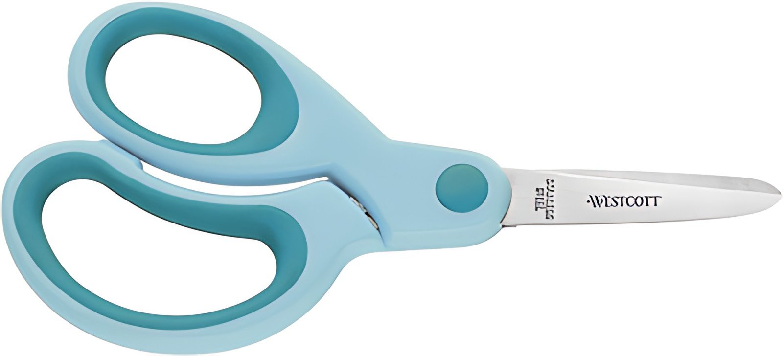 WESTCOTT Ciseaux Kids Softgrip, pointu, 130 mm, turquoise
