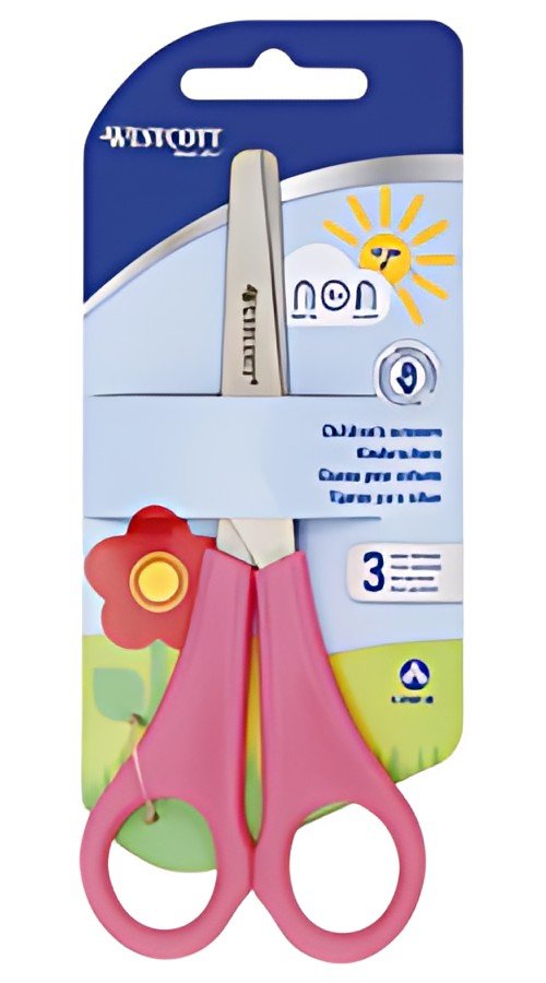 WESTCOTT Ciseaux de bricolage pour enfants, rose