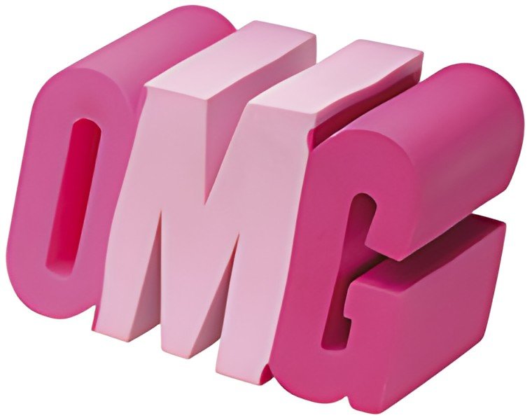WESTCOTT Gomme en plastique OMG, rose