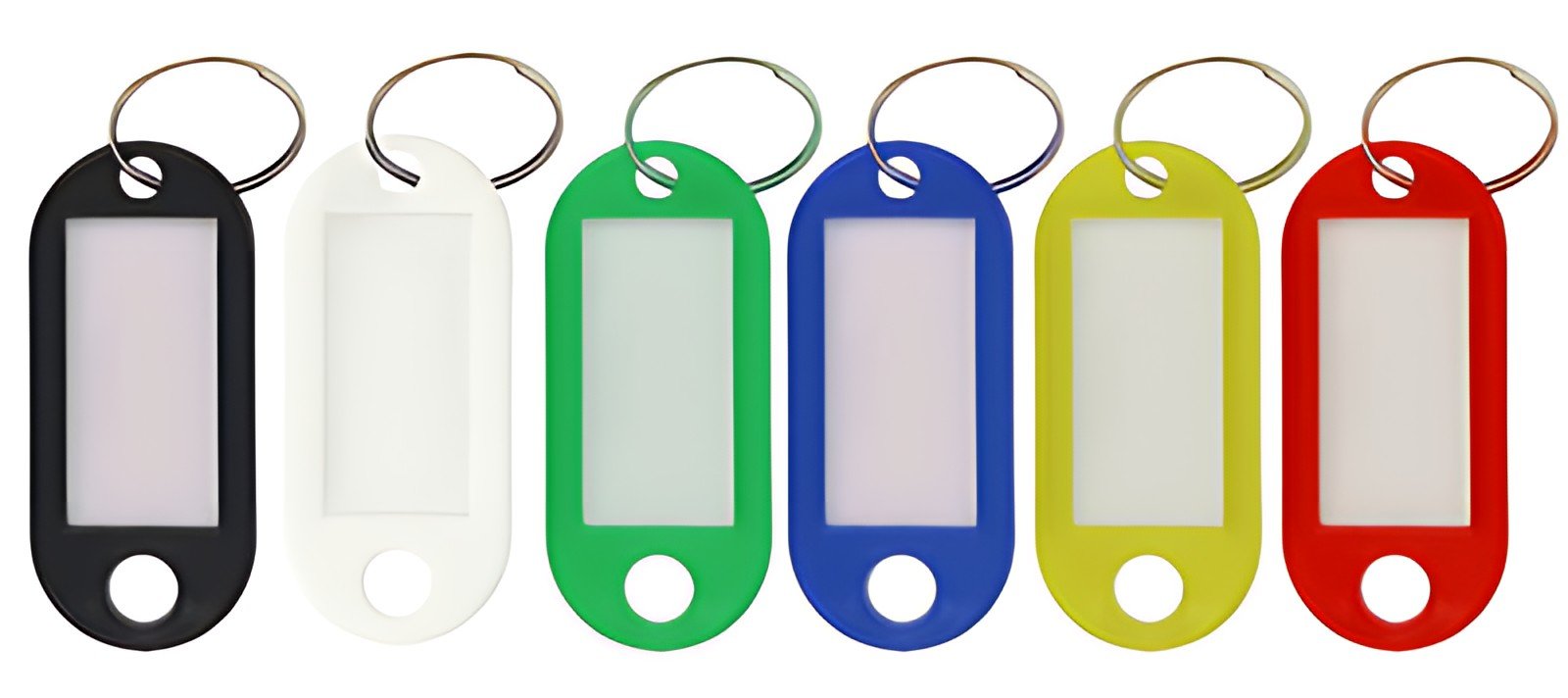 WESTCOTT Porte-clé avec anneau, pack de 100, assorti