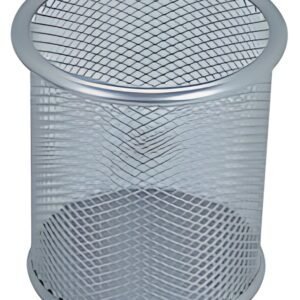 WESTCOTT Pot à crayons, en fils métalliques, argent
