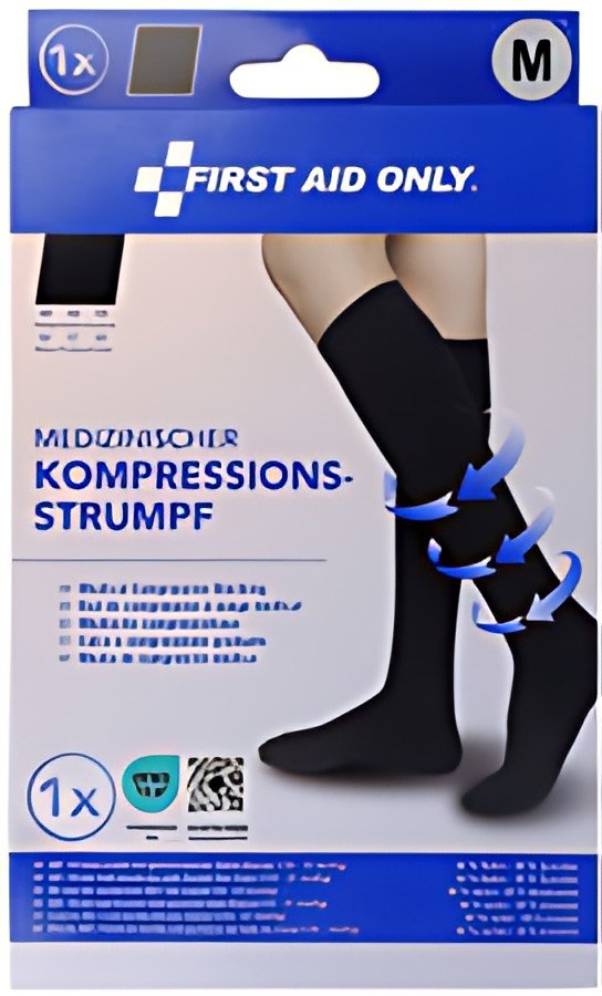 FIRST AID ONLY Mi-bas de contention, M, noir