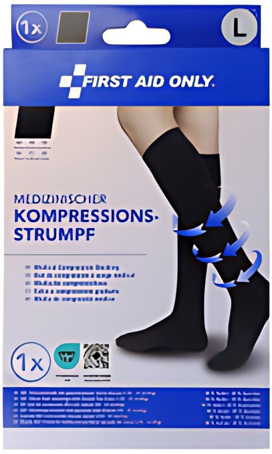 FIRST AID ONLY Mi-bas de contention, L, noir