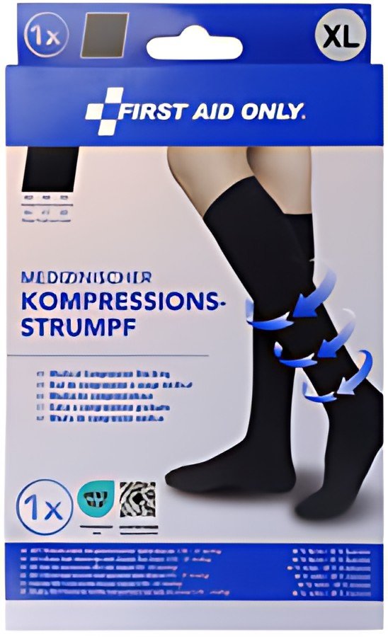 FIRST AID ONLY Mi-bas de contention, XL, noir