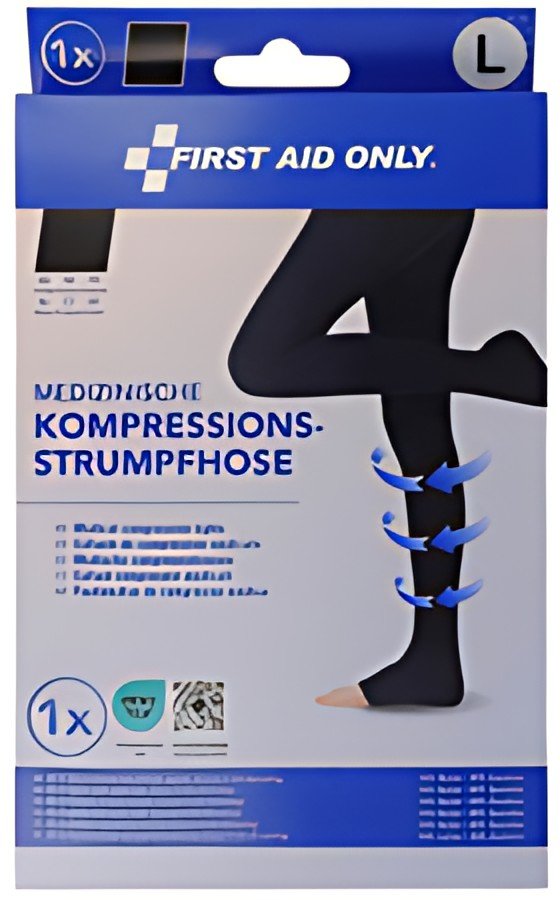 FIRST AID ONLY Collants de contention, L, noir