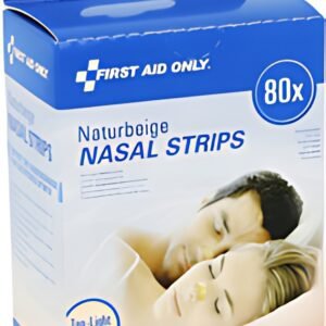 Bandelettes nasales PREMIERS SECOURS SEULEMENT, 19 x 61 mm, beige, paquet de 80