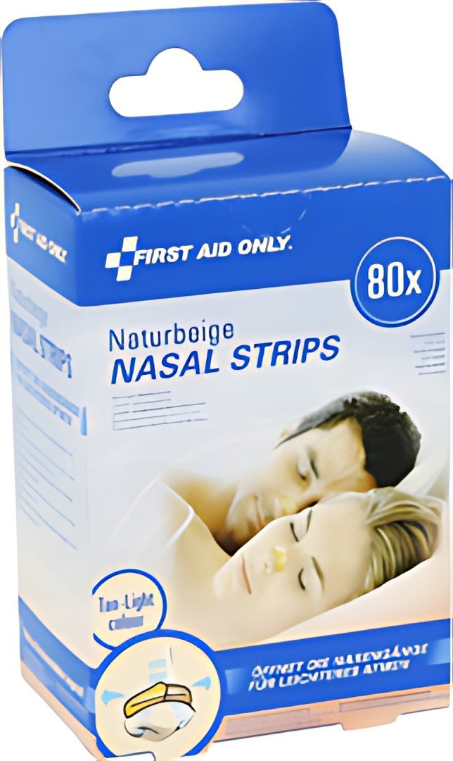 Bandelettes nasales PREMIERS SECOURS SEULEMENT, 19 x 61 mm, beige, paquet de 80