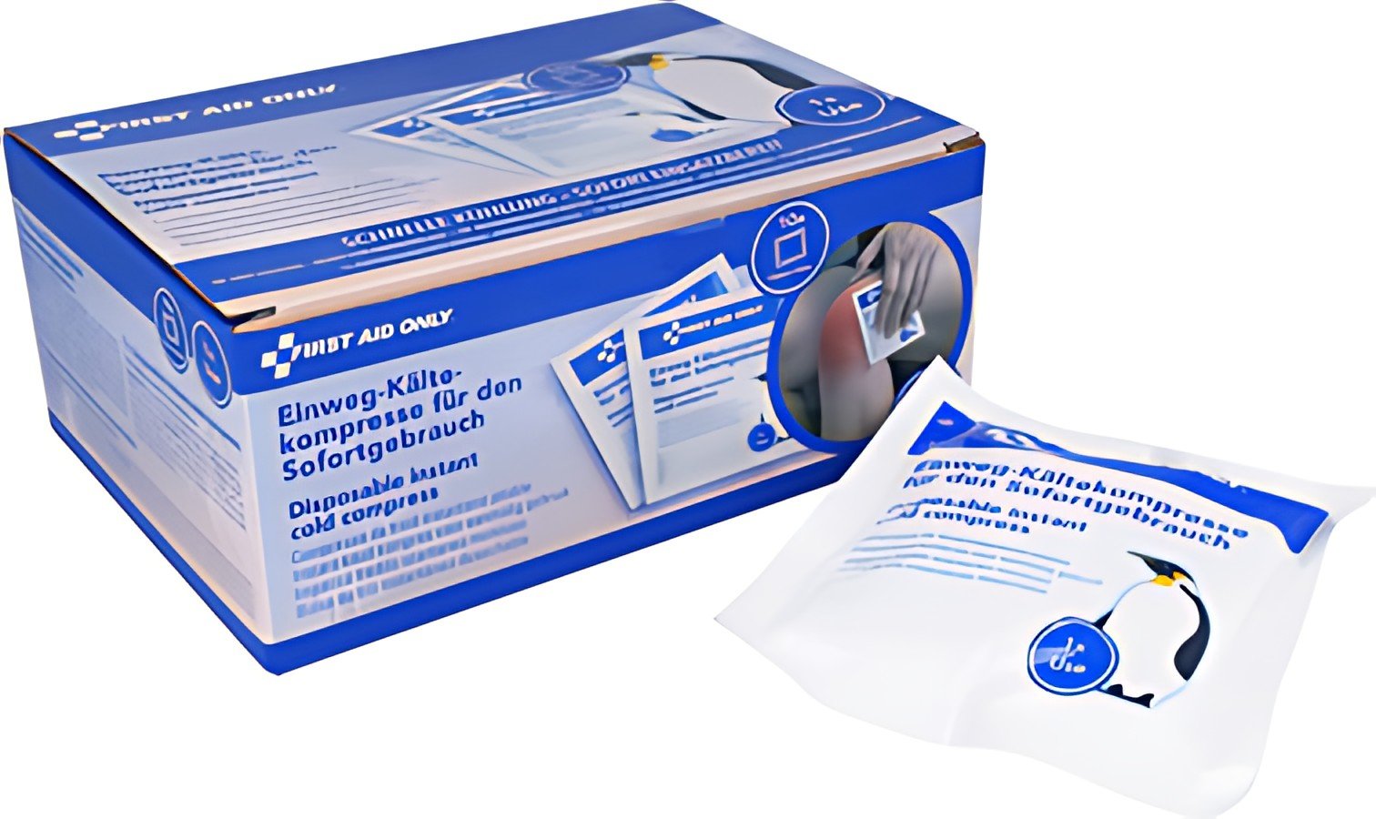 FIRST AID ONLY Sofort-Kälte-Kompresse, 130 x 140 mm, 10er
