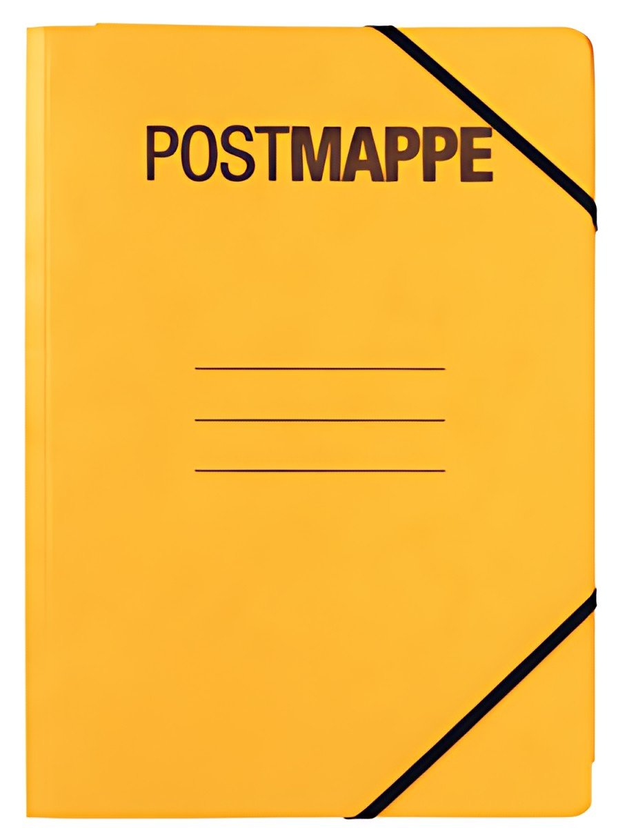 Chemise postale PAGNA, DIN A4, carton, jaune
