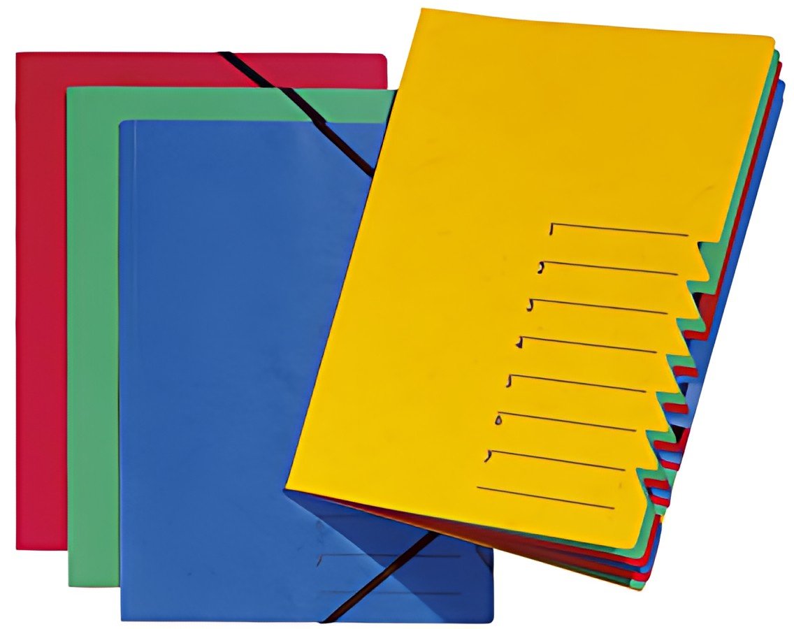 PAGNA trieur "EASY", A4, carton, 7 compartiments, bleu