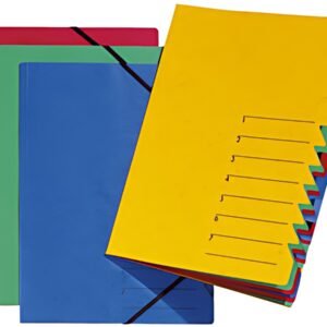 PAGNA trieur "EASY", A4, carton, 7 compartiments, jaune