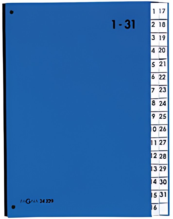 PAGNA Trieur Color, format A4, 1 - 31, 31 compartiments