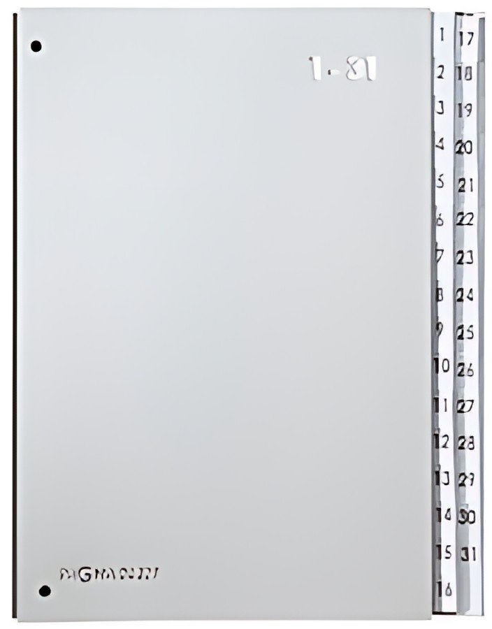 PAGNA Trieur Color, format A4, 1 - 31, 31 compartiments