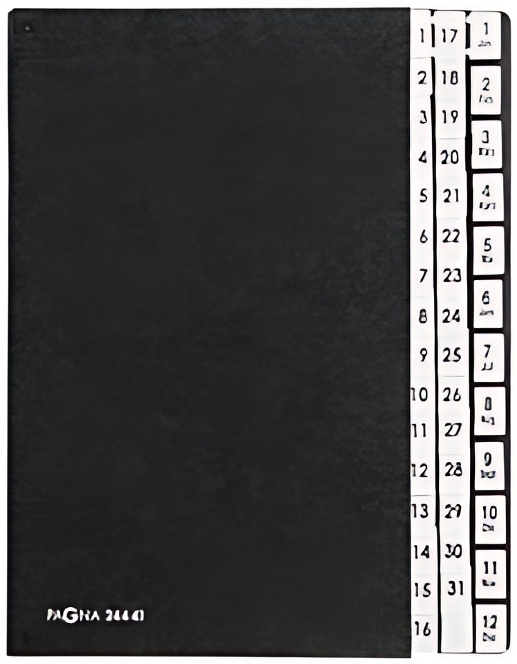 PAGNA trieur, format A4,44 compartiments, 1- 31 et 1-12/