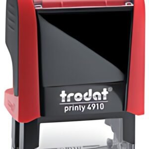 trodat Tampon pour texte Printy 4910 4.0, 3 lignes, rouge