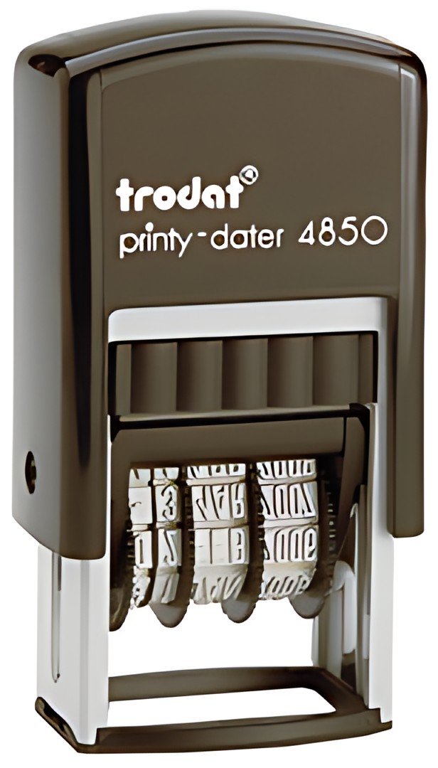 trodat dateur Printy Dater 4850L "BOOKED", bleu/rouge