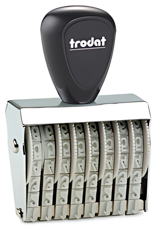 trodat Numéroteur 6 positions, taille empreinte: 9 x 41 mm