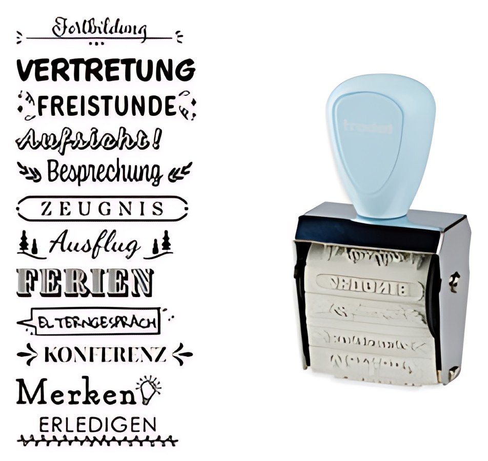 trodat Kreativstempel-Set Creative Mini "Schulplaner"