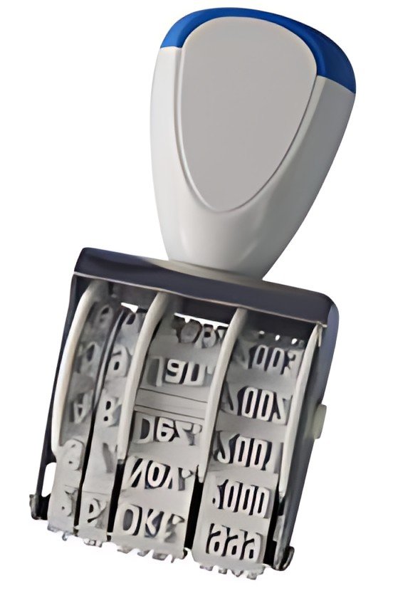Trodat dateur 1010, taille d'impression : 4 x 26 mm, bleu
