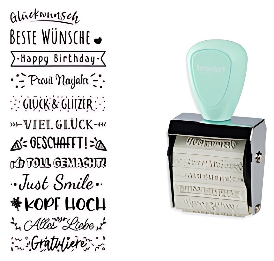 trodat Kreativstempel Creative Mini "Beste Wünsche"