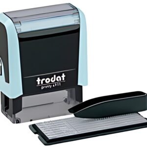 set de tampons texte trodat Printy 4911 Typomatic, bleu pastel