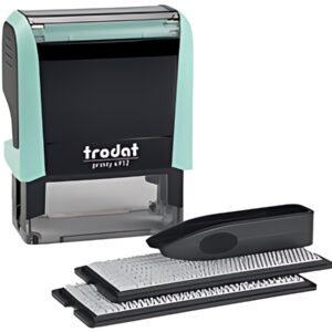 set de tampons texte trodat Printy 4912 Typomatic, vert pastel