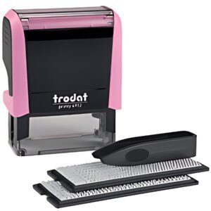 trodat Textstempel-Set Printy 4912 Typomatic, pastell-rosa