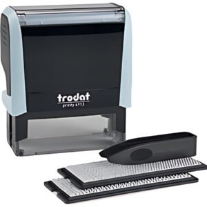set de tampons texte trodat Printy 4913 Typomatic, bleu pastel