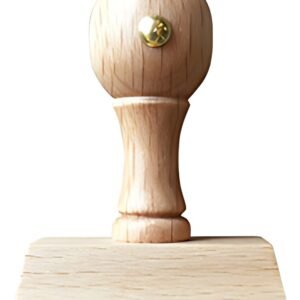 Schmorrde Tampon en bois, 8 lignes, avec poignée ronde,